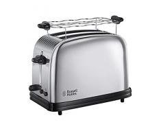 Russell Hobbs Victory 23310-56 – Tostadora, 2 Ranuras Anchas, para 2 Rebanadas, Acero Inoxidable, Plata
