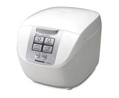 Panasonic SR-DF181 - Arrocera / Vaporera eléctrica de 1.8 l controlada por microordenador (750W, Fuzzy Logic, 6 programas de cocción preajustados, mantener caliente, compacto) color blanco