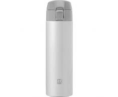 ZWILLING THERMO Botella térmica, Taza de viaje, Aislamiento de doble pared, Cierre de seguridad, 450 ml, Altura: 22,8 cm, Blanco