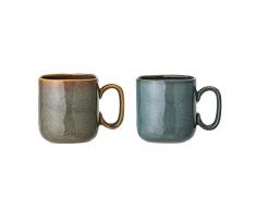 Bloomingville Juego de tazas Aime, múltiples colores, cermico