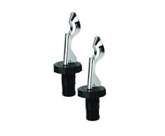 Grunwerg WS-801BK/2 Tapón para vino, acero inoxidable