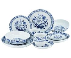 Creatable, 15403, serie Allround Zebelmmuster - Vajilla (10 piezas, porcelana)