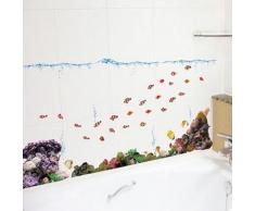 Ambiance-Live - Vinilo adhesivo decorativo para pared, Peces exóticos