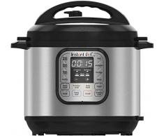 Instant Pot Duo 7 en 1 Olla a Presión Programable con 13 Programas para Cocción lenta, Arrocera, Yogurtera o Vaporera, Color Negro/Acero Inoxidable, 5.7 L