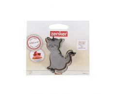 Zenker 44857 - Cortador de galletas con forma de gato, acero inoxidable