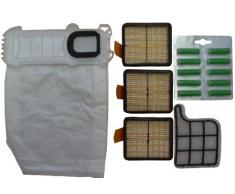 Mister Vac A923 - Bolsas de tela, 18 unidades, ambientadores, 10 unidades, filtros HEPA, 3 unidades y filtro de motor