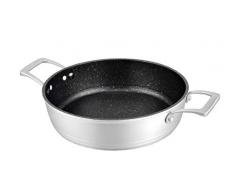 Bastilipo - Titanium Pro 28CA - Cazuela de aluminio fundido de 28 centimetros con interior antiadherente a la piedra - apta para vitroceramica - induccion - gas - electrica