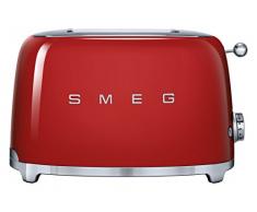 Smeg Tostador TSF01RDEU, 950 W, 1 Liter, Acero Inoxidable, 2 Ranuras, Rojo