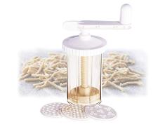 Tagliapasta - Herramienta para pasatelli de plástico alimentario con 3 trafile, antorcha para pasatelli, bucatini, pasta fresca casera cortador de pasta.com [Made in Italy]