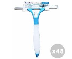 Juego 48 Espátula limpiacristales 26 cm. Con Botella pulverizadora Bib