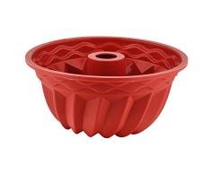 silikomart Professional Backform Gugelhupf, INKL. Safe Ring Molde para horno profesional, Silicona, terracota