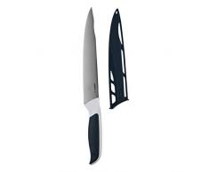 Zyliss E920209 Comfort Cuchillo de Trinchar, 18,5cm, Acero Inoxidable Japonés, Mango Gris Oscuro/Blanco, Cuchillo de Cocina para Cortar Carne, Apto Para Lavavajillas, 5 Años de GarantÃa