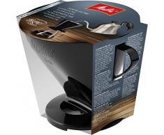 Melitta, Soporte para filtros de café, Para filtros de tamaño 1x6, Compatible con 1 jarra o 2 tazas, Plástico, Pour Over, Negro