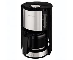Krups ProAroma Plus - Cafetera (Independiente, Cafetera de filtro, 1,25 L, 1100 W, Negro, Acero inoxidable, Transparente)