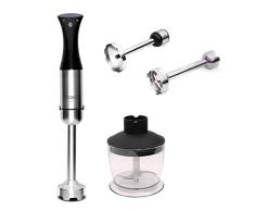 Caso Mixer HB 800 Batidora de Mano, W, 0.8 litros, 78 Decibelios, Acero Inoxidable, Negro/Plateado