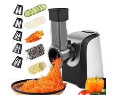 Hopekings Rallador Eléctrico de verduras, cortador de verduras eléctrico, Cortador verduras en espiral eléctrico de 150 W