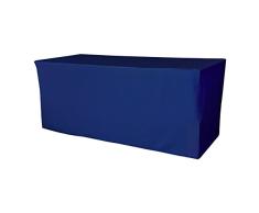 La lino poliéster popelín sábana bajera ajustable mantel para mesa de 1,8 m