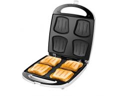 Unold Quadro - Sandwichera (Plata, Color blanco)