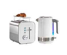 Breville - Hervidor de agua y tostador de dos rebanadas, colección High Gloss - VKJ944X + VTT676X
