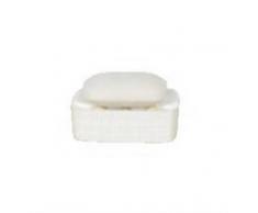 Spirella - Retro-Structurojo Jabonera Blanca