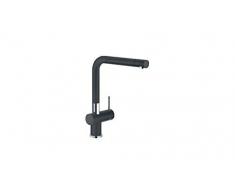 Franke Active Plus Fragranite Negro - Grifo (Negro, Grifos de palanca, Solo, Tipo L, Cerámico, 3,5 cm)