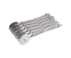 Thermohauser 8300018153 Cortador de Masa (Acero Inoxidable, 6 Piezas, Corte Lisas, tamaño de la Rueda 5,5 cm)