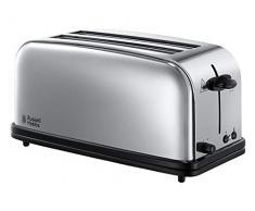 Russell Hobbs Victory – Tostadora (2 Ranuras Largas y Anchas, para 4 Rebanadas, Acero Inoxidable Brillante) ref. 23520-56