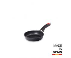 Valira Black - Sartén Premium de 16 cm hecha en España, aluminio fundido con antiadherente reforzado, apta para inducción