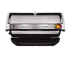 Tefal Optigrill XL GC722D - Plancha Grill 2000W, 9 modos de cocción y 4 temperaturas ajustables con indicador del progreso, sensor de grosor, bandejas extraíbles y desmontables aptas para lavavajillas