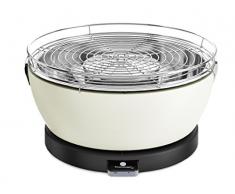 Feuerdesign Vesuvio Parrilla Mesa Carbón vegetal Crema de color - Barbacoa (Parrilla, Carbón vegetal, 33 cm, 4 personas(s), Mesa, Plancha)