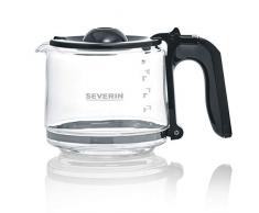 Severin GK 5501 Jarra de Cristal para Cafeteras, Compatible con modelos de Severin KA 4815, KA 4822, KA 4825, KA 9554, Negro