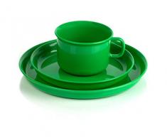 Kimmel 21-000-2004-5 - Juego de taza y plato infantil (plástico), color verde