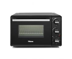 Tristar OV-3620 Minihorno con capacidad de 19 L, 1300 W, apto para grill, horneado y tostado, temporizador de 60 min, Negro