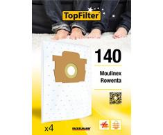 Top Filter 64140 - Bolsa para aspiradora Rowenta Silence Force (30 x 26 x 0,1 cm, no tejido)