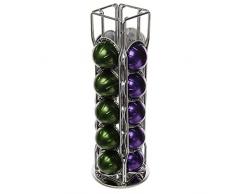 NESPRESSO VERTUO - Soporte para cápsulas de café con base giratoria de 360º (20 piezas, 4 filas)