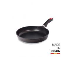 Valira Black - Sartén Premium de 28 cm hecha en España, aluminio fundido con antiadherente reforzado, apta para inducción