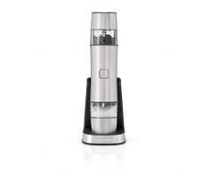Cuisinart SG6SE Molinillo eléctrico para Sal y Pimienta, Salpimentero eléctrico, Recargable, Ajuste de molienda, Rebabas cerámicas, Gravedad automática activa, Molinillo de sal, pimienta o especias