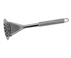 Fackelmann Elemental Prensa Patatas, Pasapurés Machacador de Alimentos, Aguacate, Calabaza y Calabacín, Acero Inoxidable con Mango Tubular, 26x8x8cm, 1ud