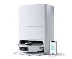 ECOVACS DEEBOT T20 OMNI Robot aspirador, 6000Pa, lavado con mopa de agua caliente, función de elevación y secado automático de la mopa, autovaciado, mopas giratorias, detección de obstáculos 3D, Alexa