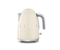 SMEG KLF01 Calentador de Agua electrico, hervidor KLF01CREU, 2400 W, 1.7 litros, Acero Inoxidable, Crema