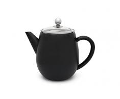 Bredemeijer Bredemeijer - Tetera de acero inoxidable con doble pared (1,1 L, con filtro), color negro