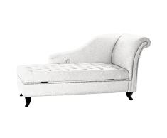 Sofá Chaise Longue DKD Home Decor Gris claro Metal Madera Poliéster (165.5 x 69 x 83 cm)