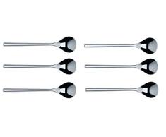 Alessi TI04/8 Cuchara de café, Acero Inoxidable, Plateado