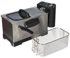 Taurus 973953 Professional 3 Plus Freidora para freír con tapa, 2100 W, Acero Inoxidable, 3 kg