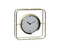 Reloj de Mesa DKD Home Decor Cristal Dorado Metal (21.8 x 6 x 21.8 cm)