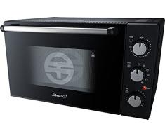 Steba KB M42 - Horno de barbacoa (aislamiento eficaz, pincho giratorio para 2 pollos, recirculación de aire, interior antiadherente, calor superior e inferior, iluminación interior, aprox. 42 L)