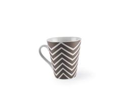 Excelsa Zig Zag taza Mug, Porcelana, Gris