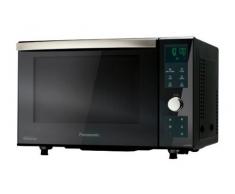 Panasonic NN-DF383 - Microondas Horno con Grill Combinado (1000 W, 23 L, 6 niveles, Inverter, Grill 1000 W, 100-220ºC, 16 modos, recubrimiento antiadherente sin plato) Negro