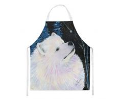 Caroline tesoros ss8376apron de la noche estrellada Samoyedo delantal, tamaño grande, Multicolor