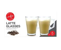 Caja de regalo estilo barista 6 x juego de café café latte de 240 ml (8,8 oz) cristal transparente alto perfecto para té, café, chocolate, café, capuchino, café expreso y otras bebidas calientes